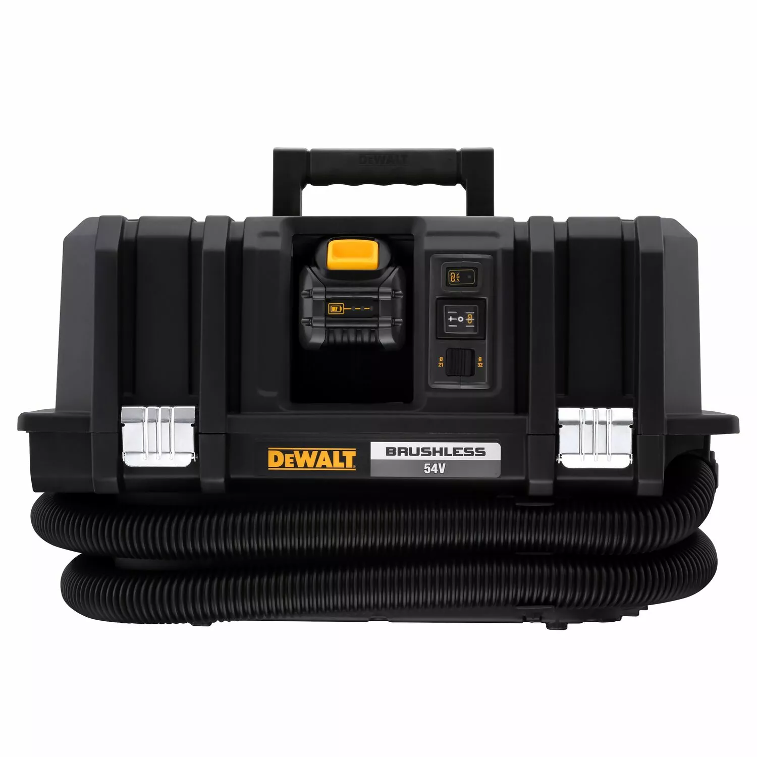 DeWALT DCV586MT2 54V Li-Ion Accu Bouwstofzuiger set (2x 6Ah accu) - Nat/Droog - 2000W - M-Klasse - 11L - koolborstelloos