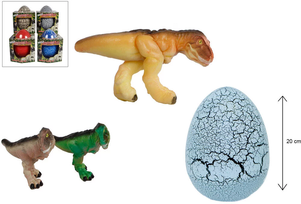 DINOWORLD OEUF DE CROISSANCE 20 CM DINOSAURE