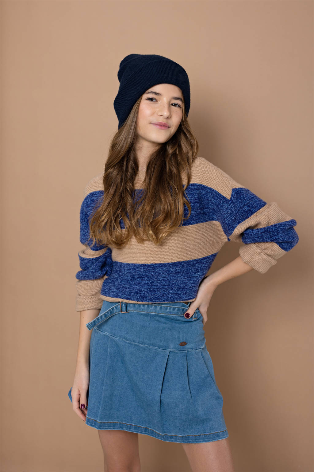 NoBell’ gebreide trui blauw