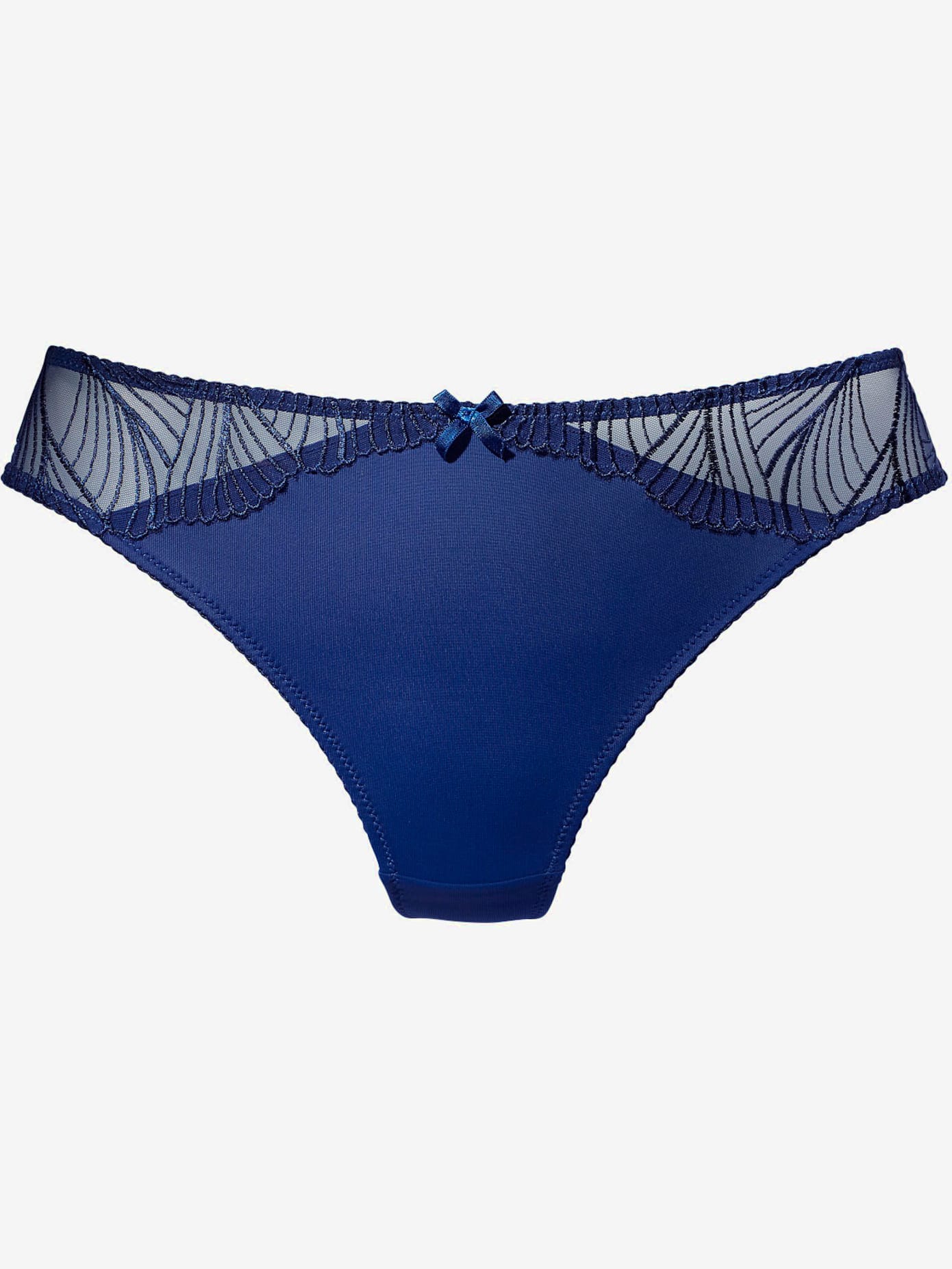 String féminin avec petit nœud décoratif au centre devant