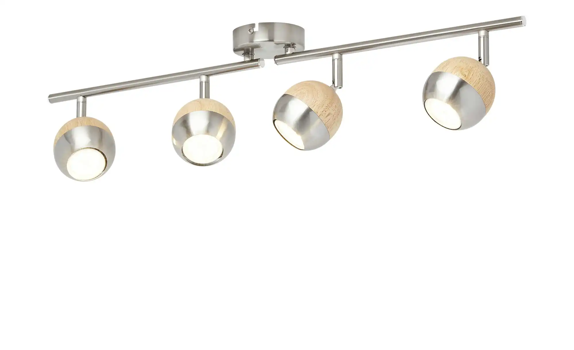 KHG LED-Spot, 4-flammig, mit Holz