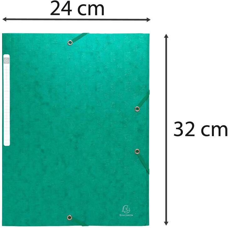 Chemise à élastiques sans rabat - carte lustrée gaufrée Scotten 600g/m2- A4