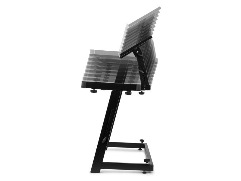 Vonyx Mobiler DJ Stand DB10 Mobiler DJ Tisch mit Laptop Halter