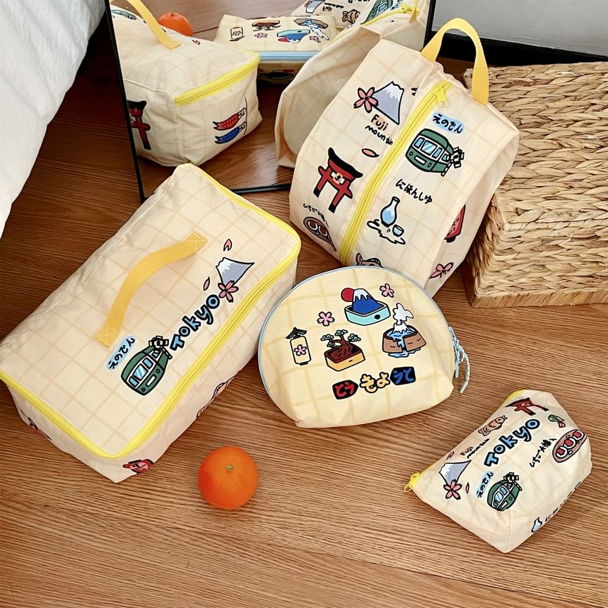 Olsin - Cartoon Nylon Reiskledingorganizer (Diverse Ontwerpen) / Set