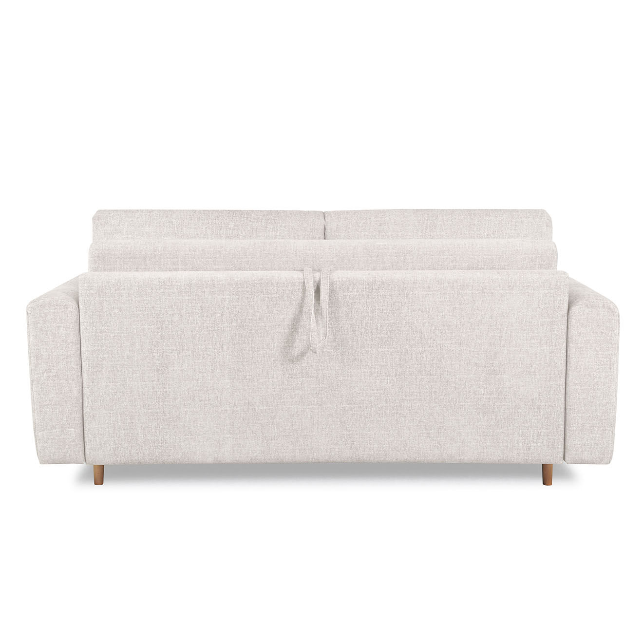 Bobochic Canapé droit cocoone convertible express  beige - 200x105x98 cm