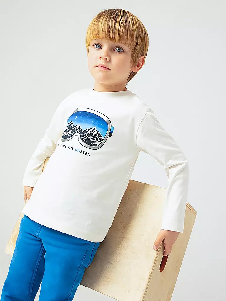 MAYORAL Jungen Langarmshirt creme