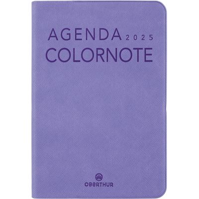 Agenda Colornote - 1 semaine sur 2 pages - 10 x 15 cm - lilas - Oberthur