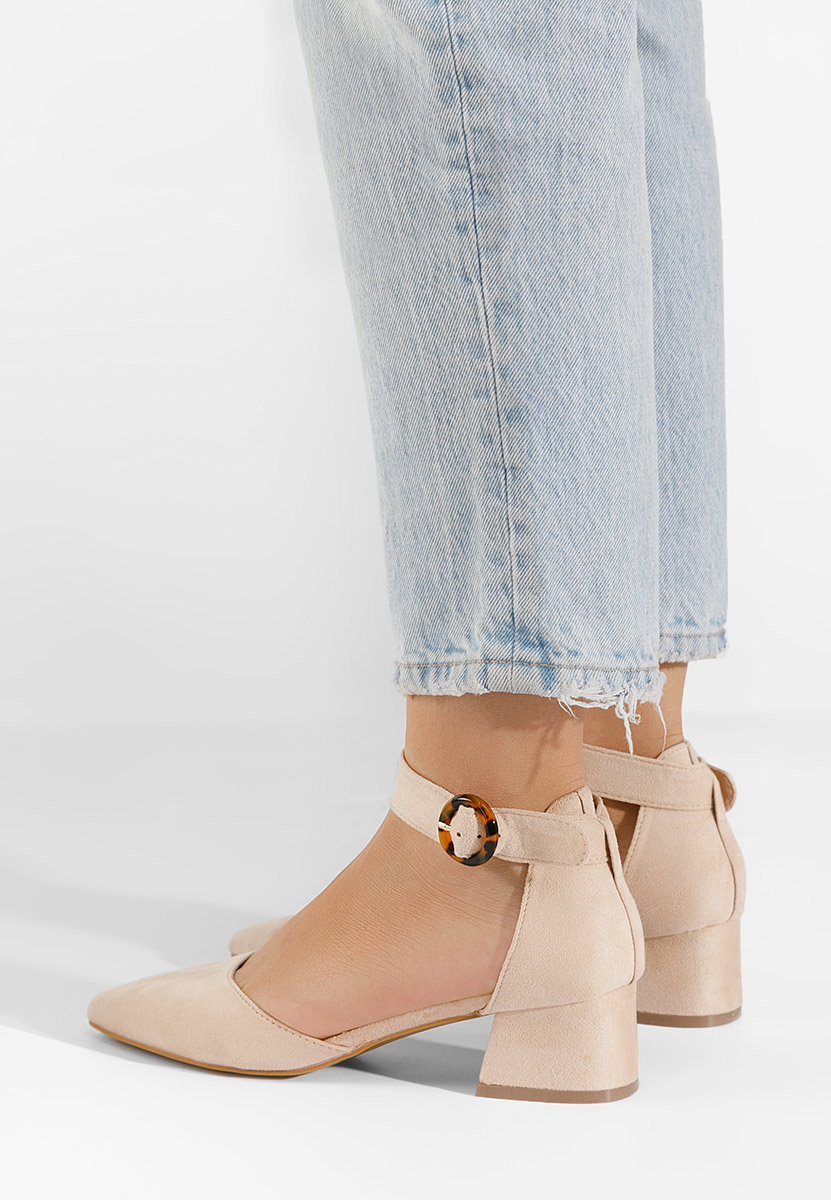Chaussures à bride beige Kadie