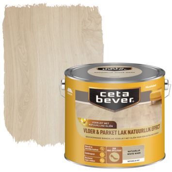 CetaBever vloer- & parketlak Natuurlijk Effect white wash 2,5 liter