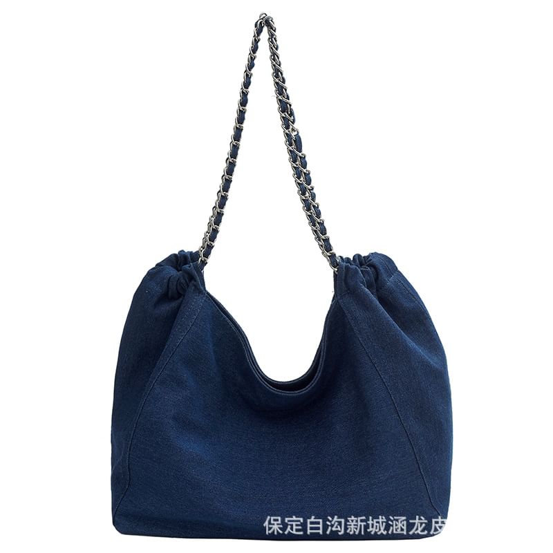 NewTown - Denim Tote Bag met kettingband