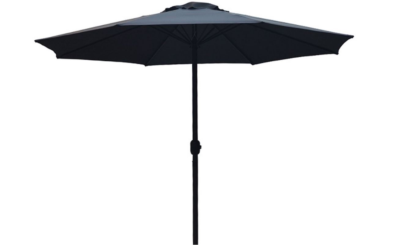 PimXL 300 cm luxe 8-ribs parasol - Anthracite