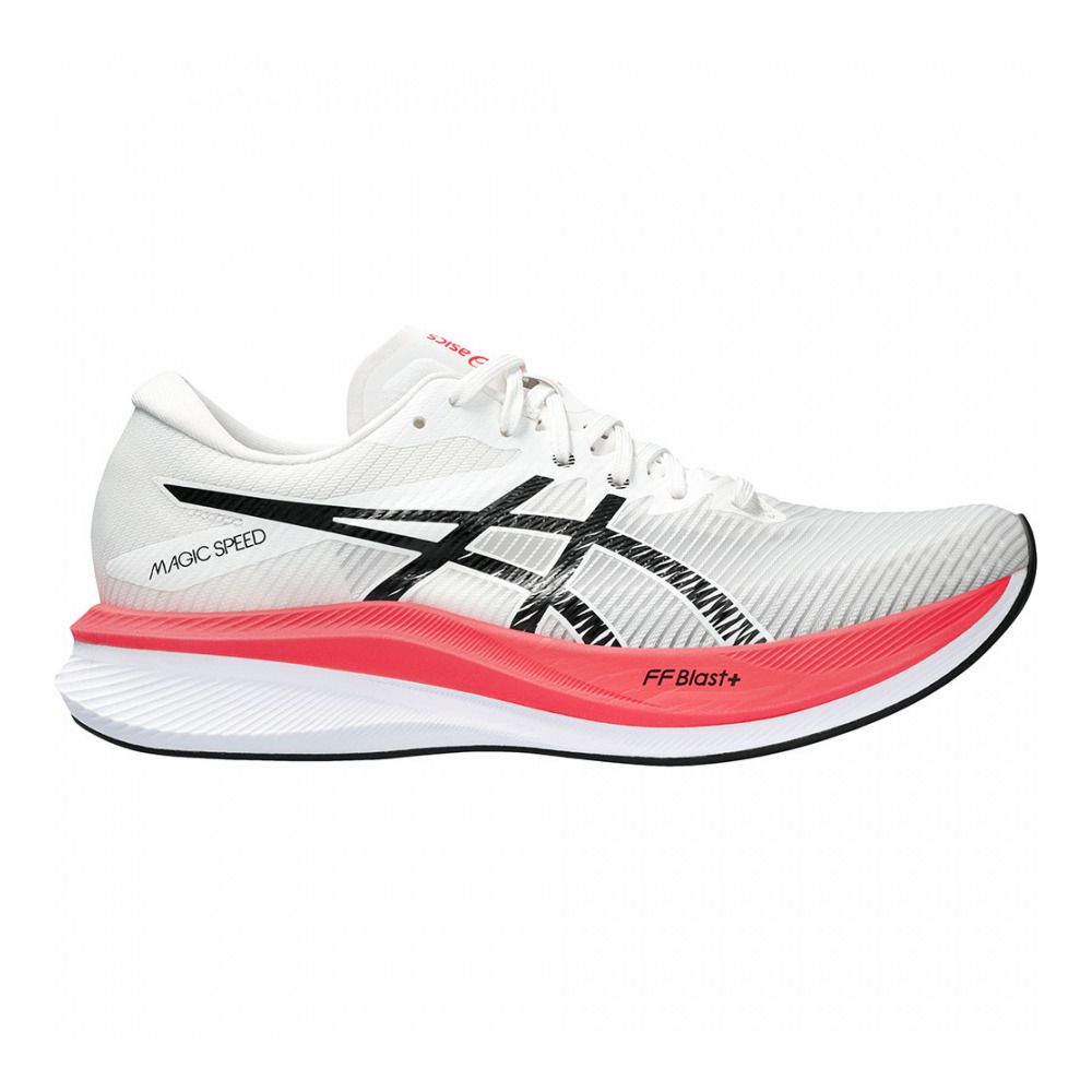 Asics MAGIC SPEED 3 - Chaussures running Homme white/black