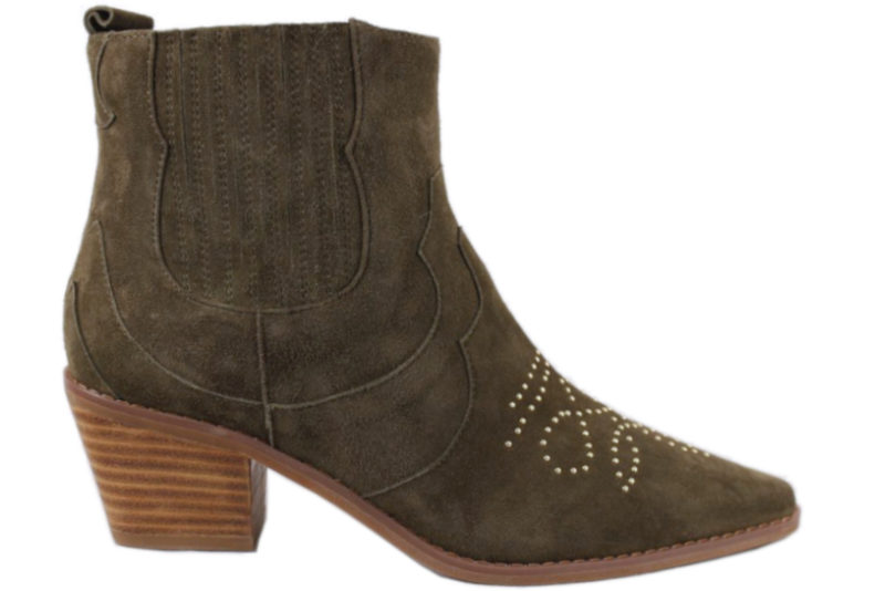 SOFIE SCHNOOR ARMY GRØN NUBUCK STØVLE