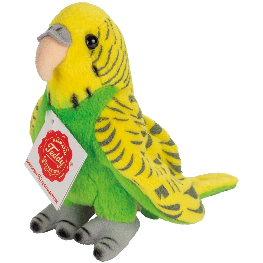 Teddy HERMANN® Wellensittich grün, 13 cm