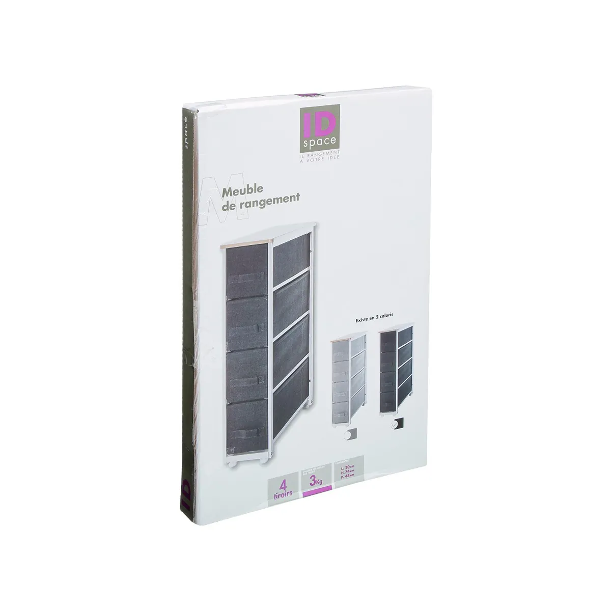 Five Simply Smart Five 5Five Tour de Rangement 4 Tiroirs Gris Foncé