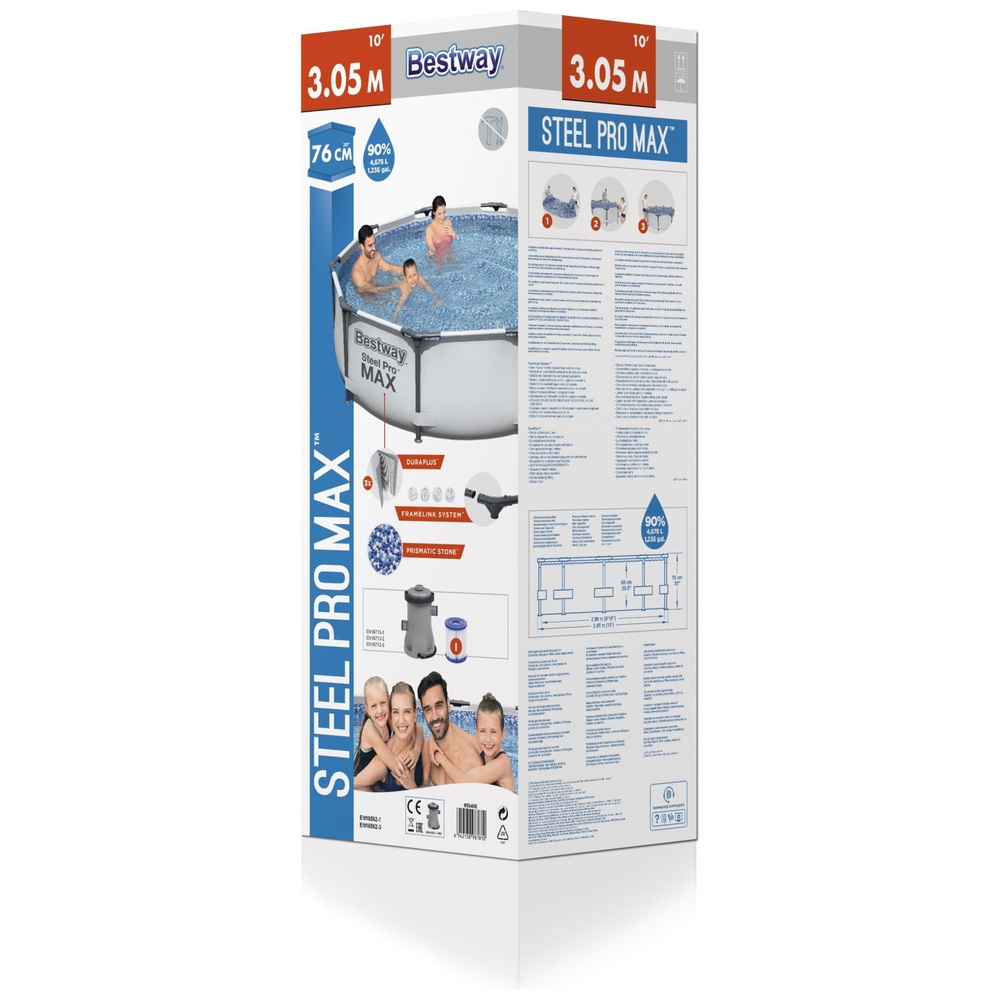Bestway SteelPro Max Metall-Pool-Set (3,05 m x 76 cm)