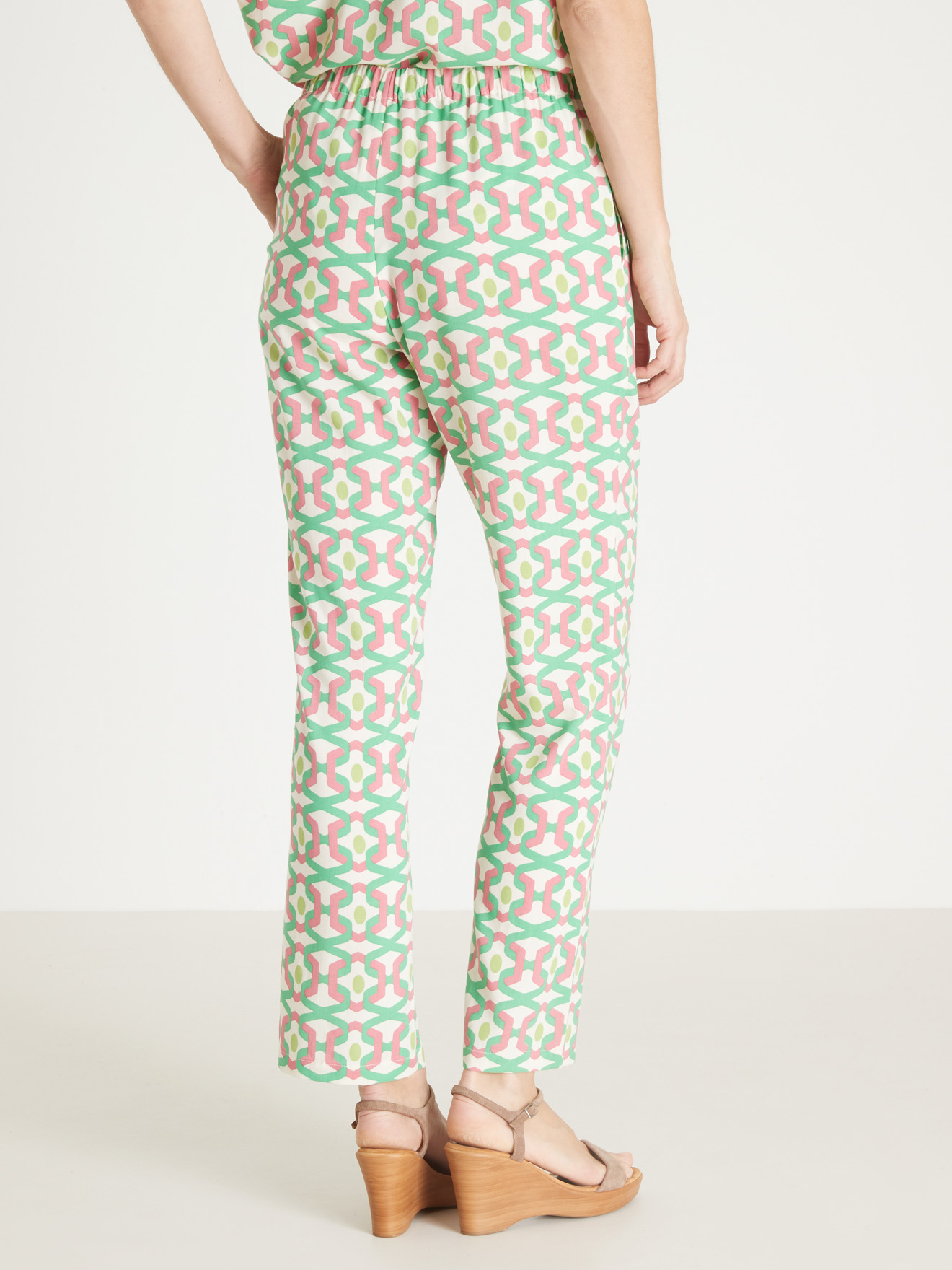 Pantalon fluide élastiqué
