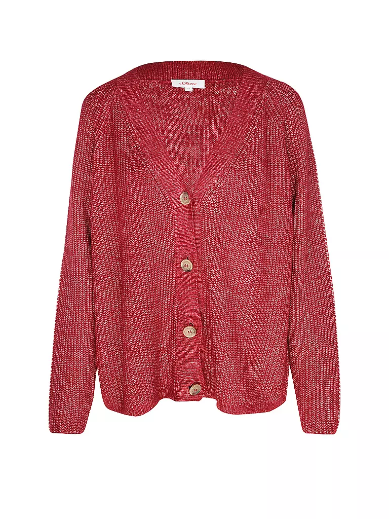 S.OLIVER Strickjacke rot