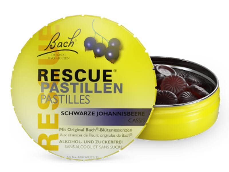 Rescue Pastillen Cassis 50 g Bachblüten Pastillen