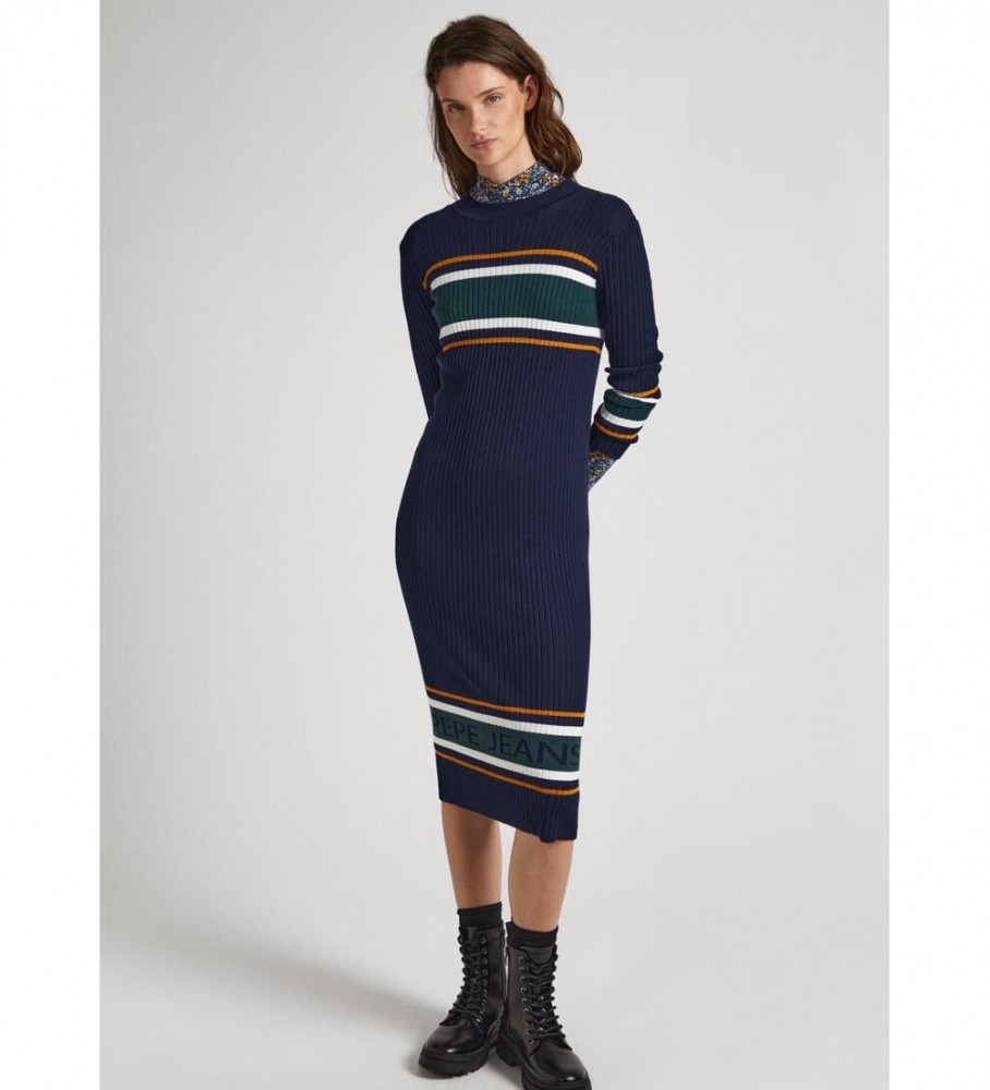 Vestido Evelina azul-marinho da Pepe Jeans