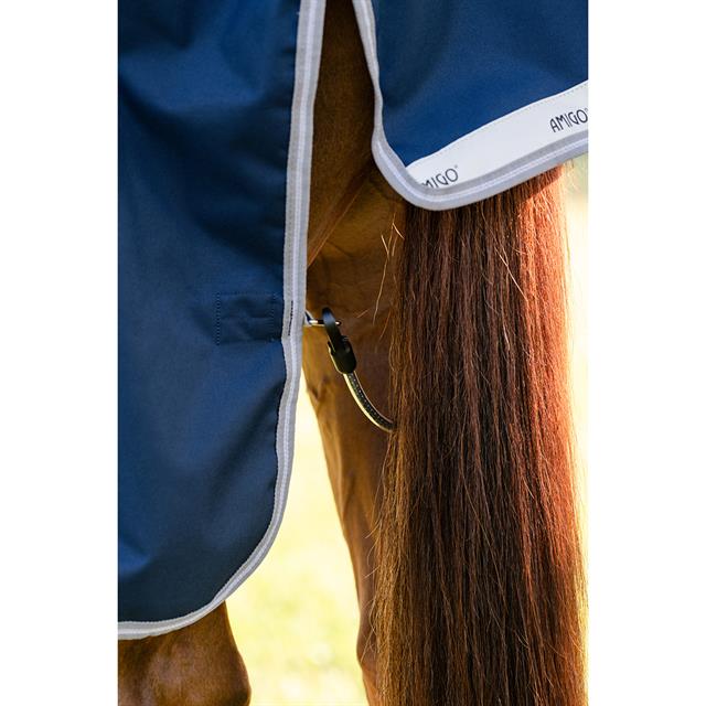 Regendeken Horseware Amigo 1200D 0gr Donkerblauw-grijs