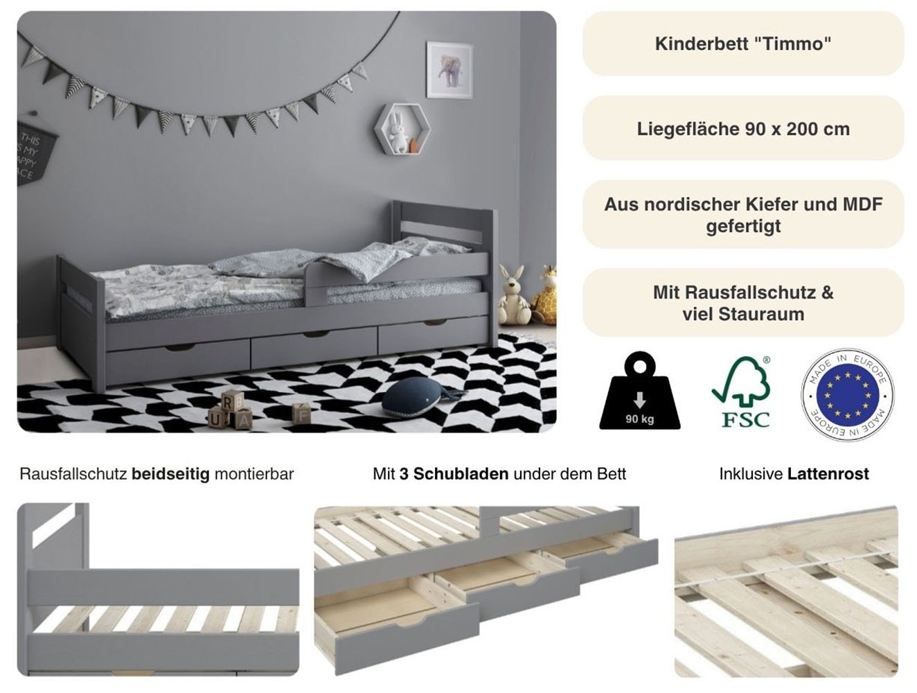 Lüttenhütt Kinderbett »