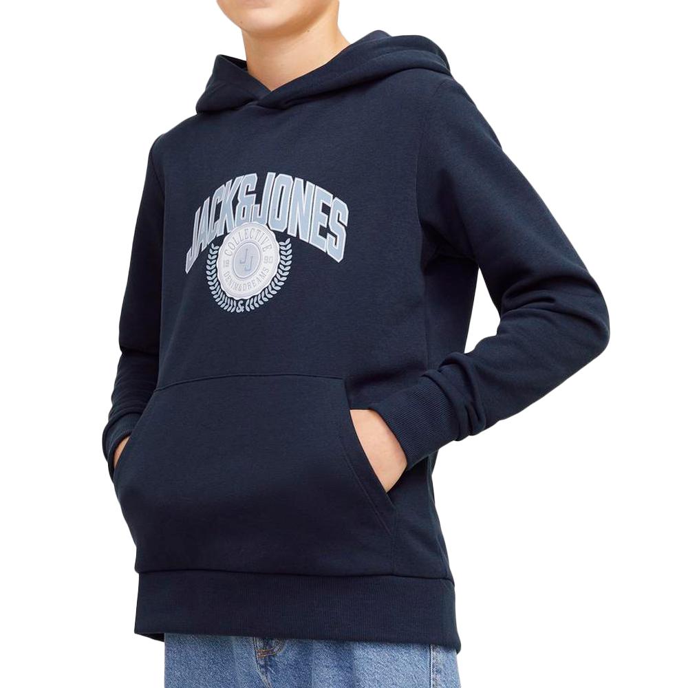 Jack & Jones Sweat à Capuche Marine Garçon Jack & Jones Varsity Branding