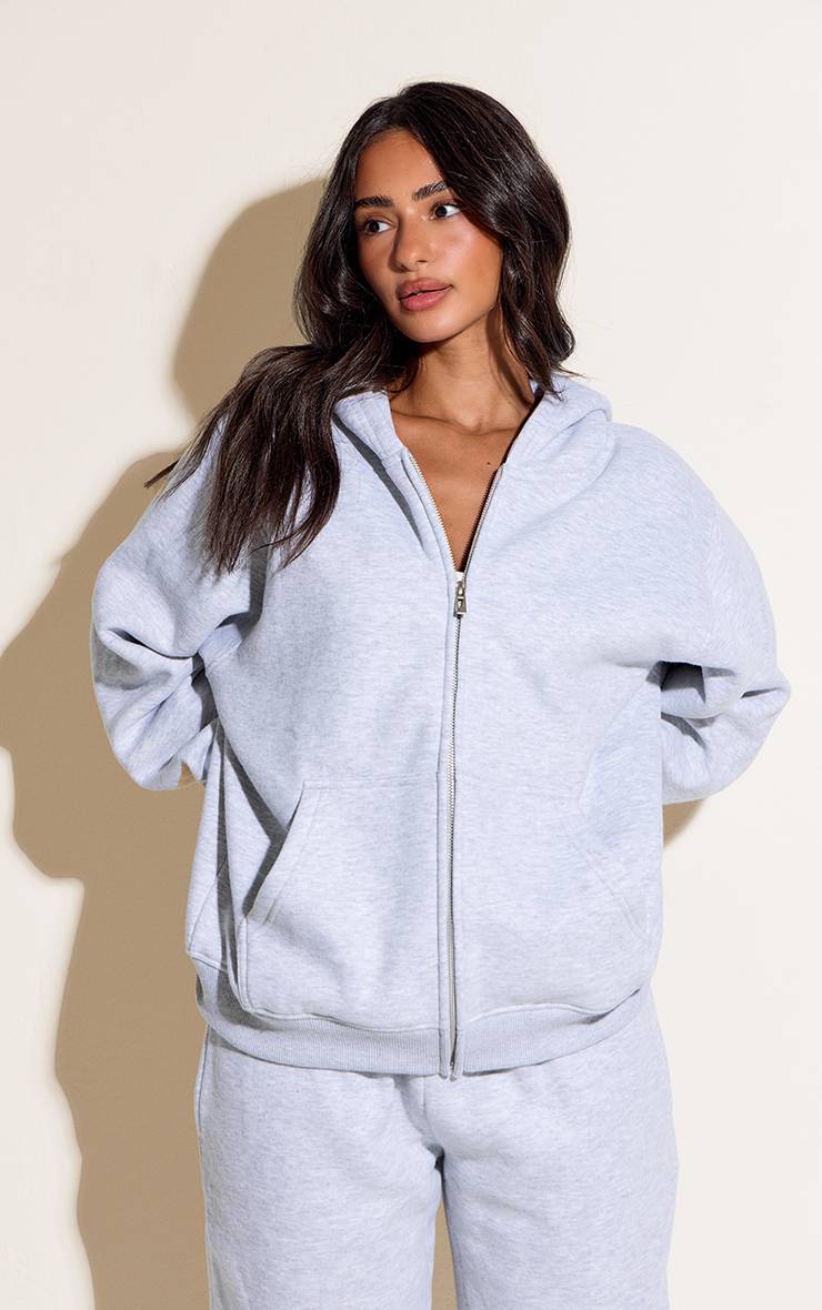 Gris Cendré Sweat À Casynthétiqueche Zippé Petite