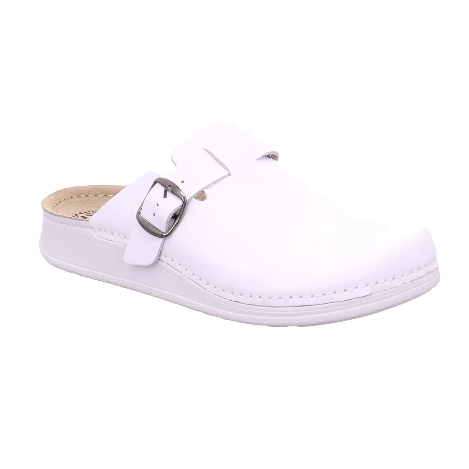 MUBB Hausschuhe Weiss Leder