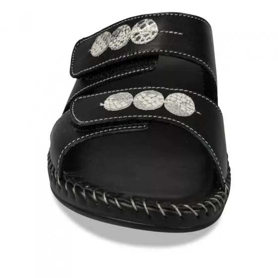 Mules NOIR NEOSOFT RELAX CUIR