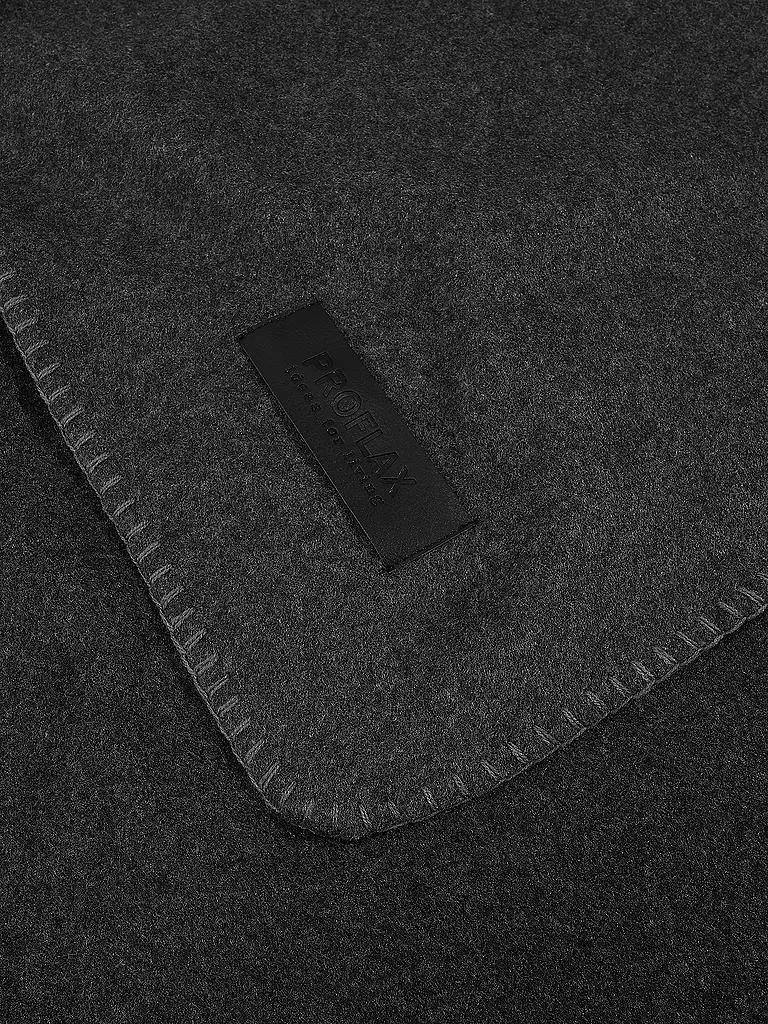 PROFLAX Wohndecke - Plaid 160x200cm Secret Grafit grau