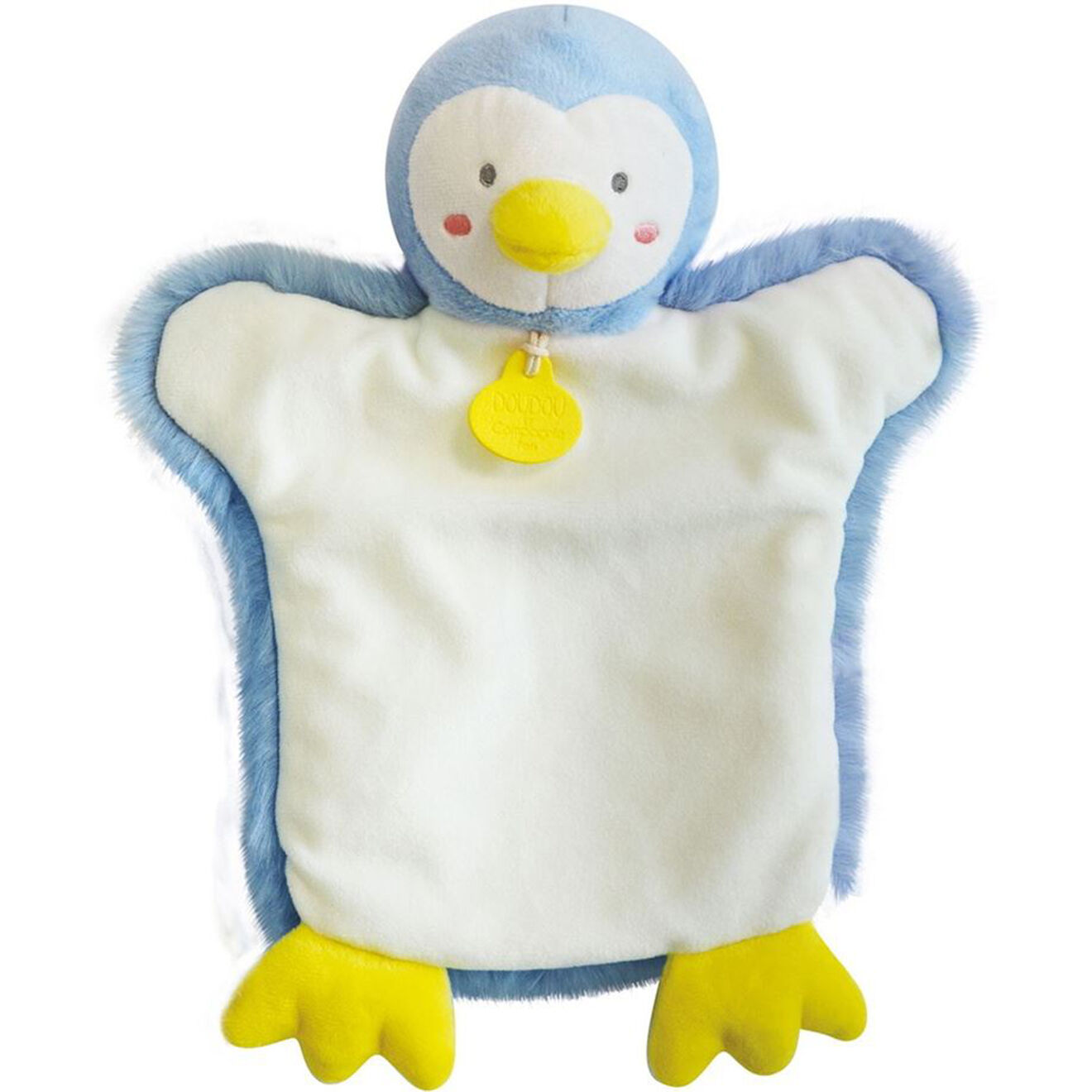 Doudou et Compagnie Marionnette Pingouin bleue - 25x5 cm