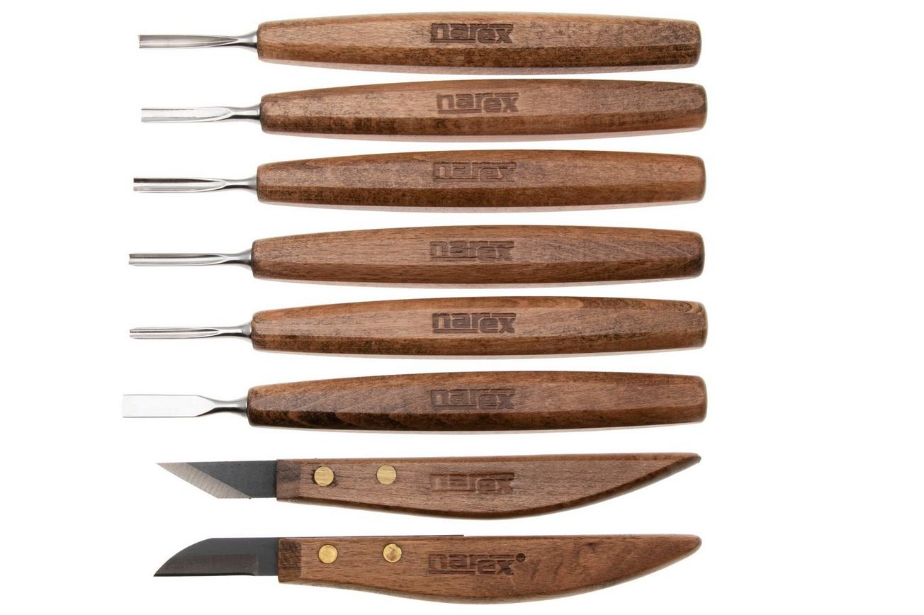 Narex Profi Detail Carving Set 869010, fijne gutsenset, 8-delig