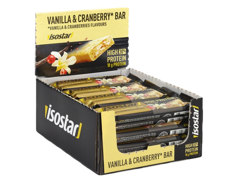 Isostar Riegel High Protein Cranberry/Vanille Protein Bar
