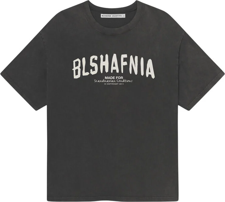 BLS Hafnia Backstage HW T-shirt Washed Dark grey