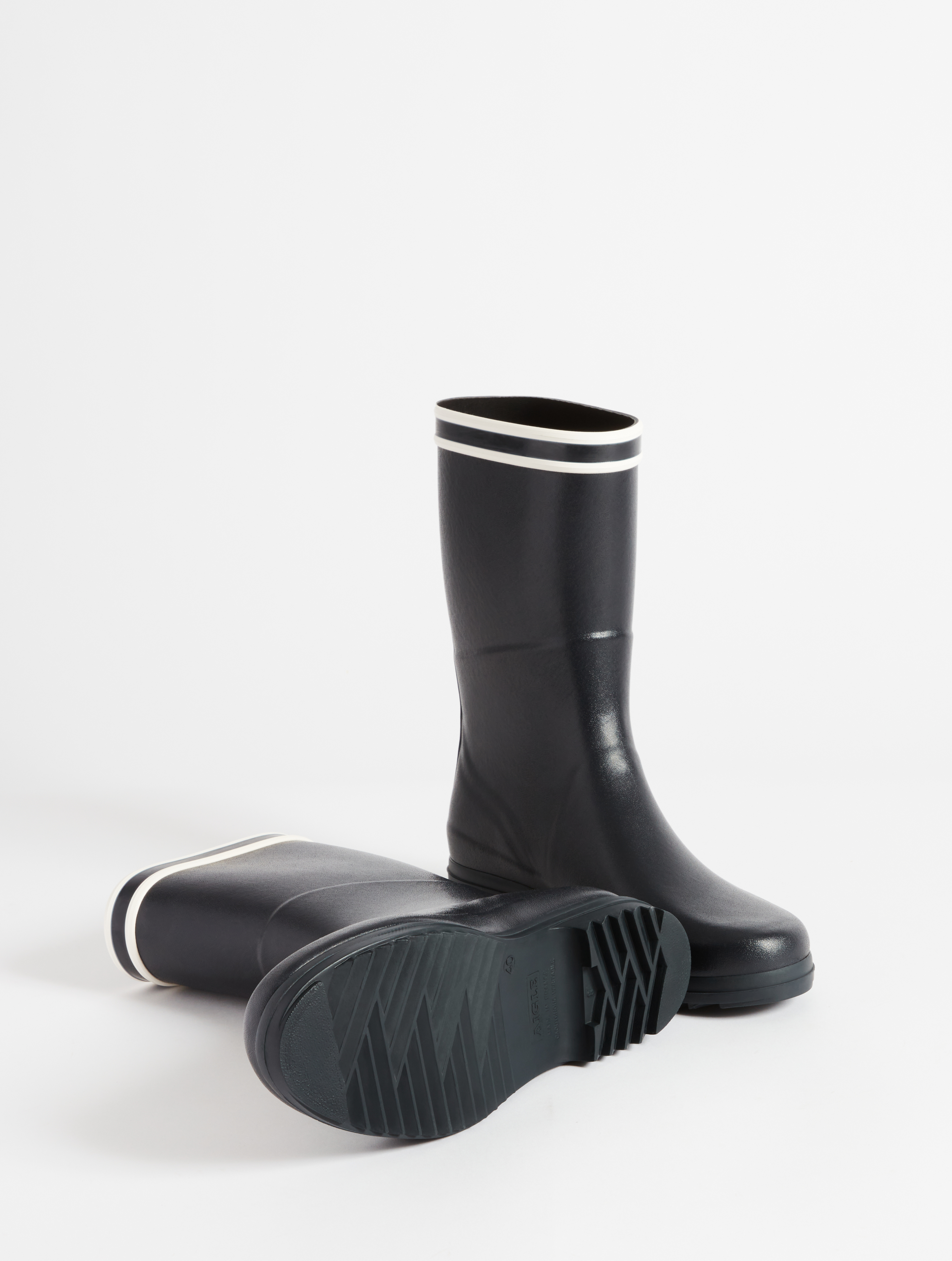 La botte signature double bande, fabriquée en France MARINE