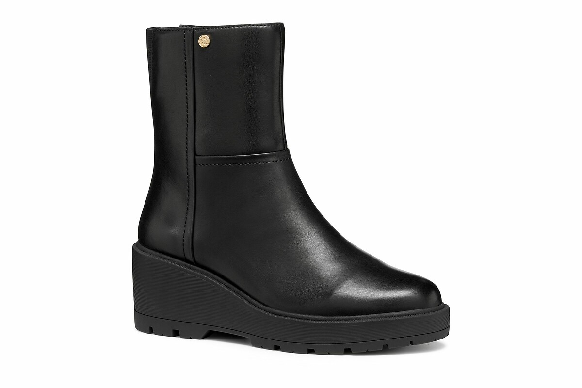 GEOX<br>Botas de couro com salto plataforma Miereille
