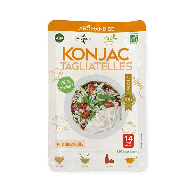 Tagliatelles de Konjac et riz - 150 g Aromandise