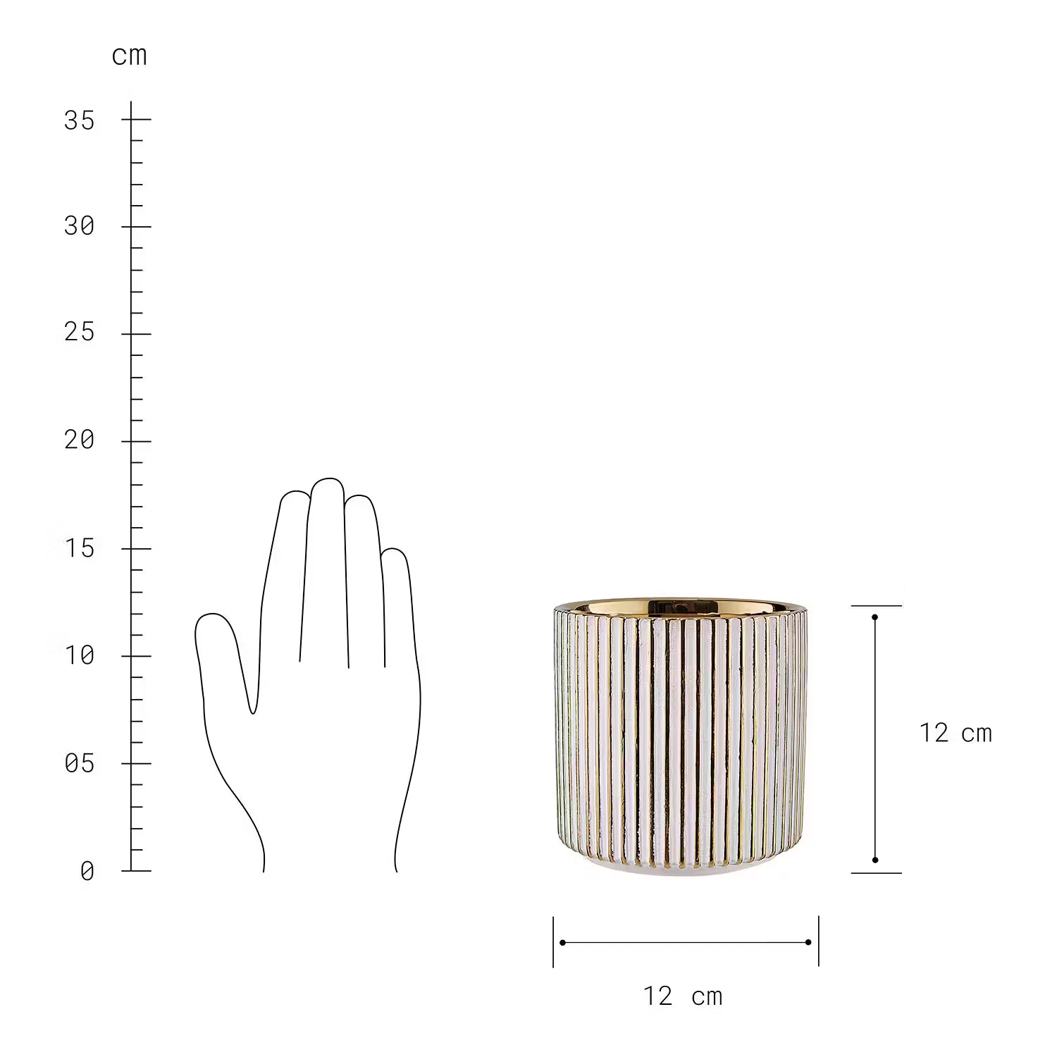 GOLDIE Blumentopf 2er-Set