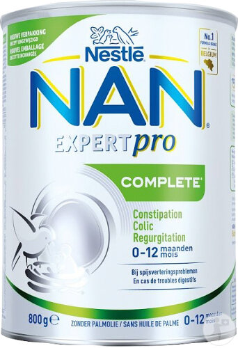 Nestlé Nan ExpertPro Complete Lait Bébés 0-12 Mois Troubles Digestifs Pot 800g