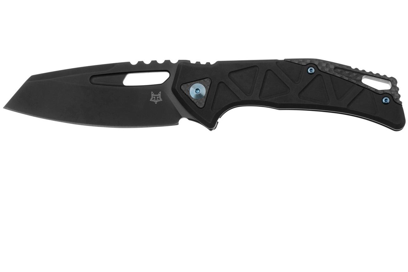 Fox Chronos FX-552-AL PVD Magnacut, Black PVD Aluminium, zakmes, Stefan Merk design