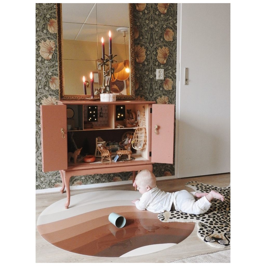 EeveveEeveve   Vinyl Bodenmatte rund stars almond