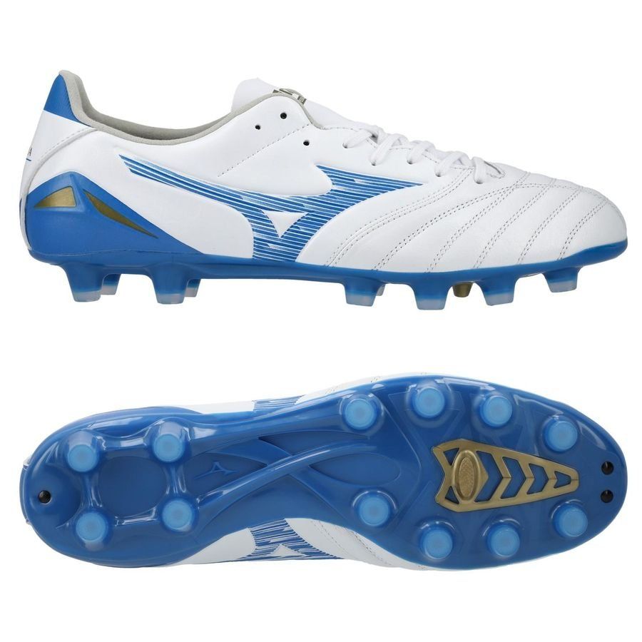 Mizuno Morelia Neo IV Pro FG/AG Mugen - Blanc/Bleu