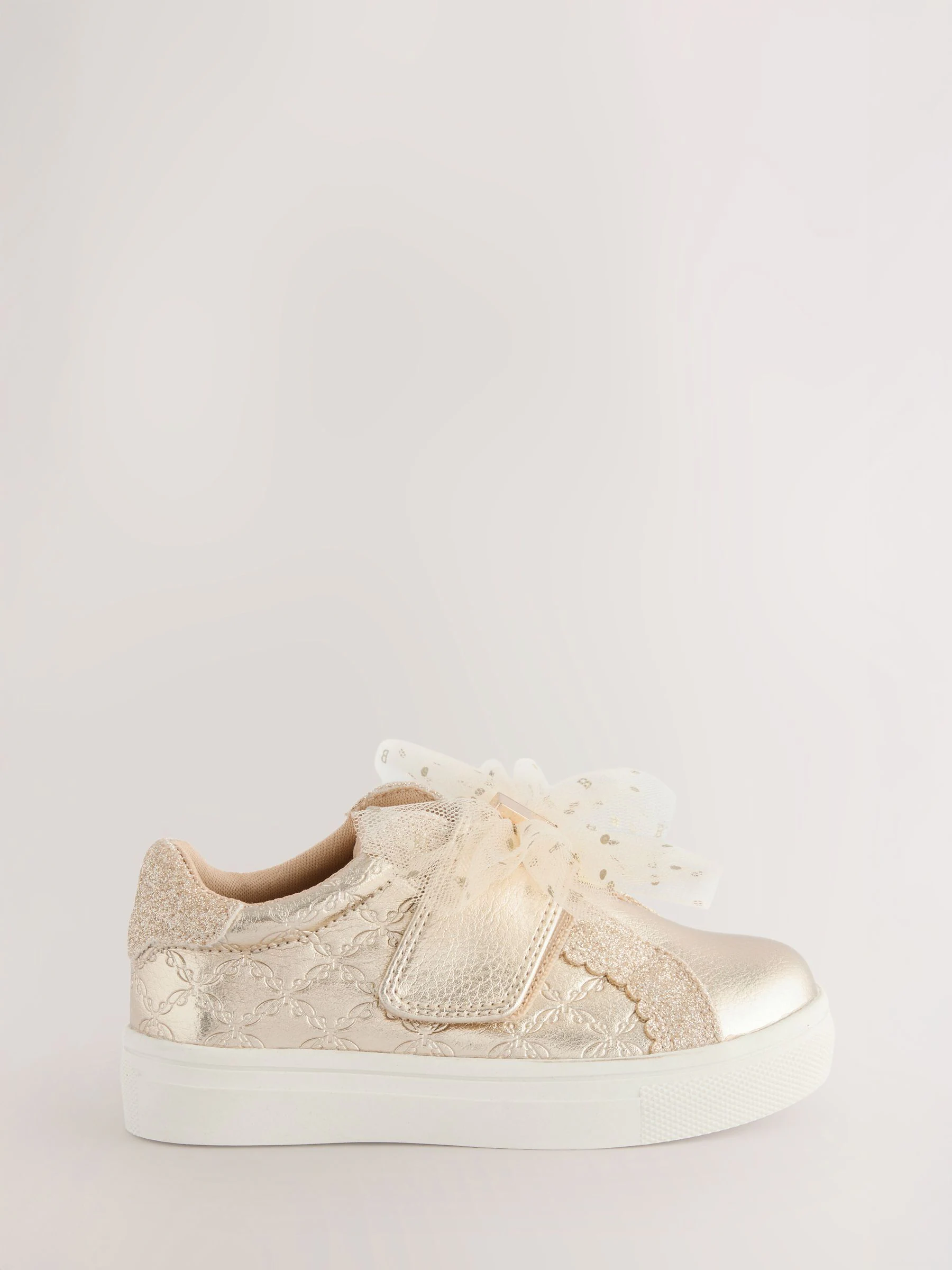 Goud - Baker by Ted Baker Girls Organza Corsage Trainers