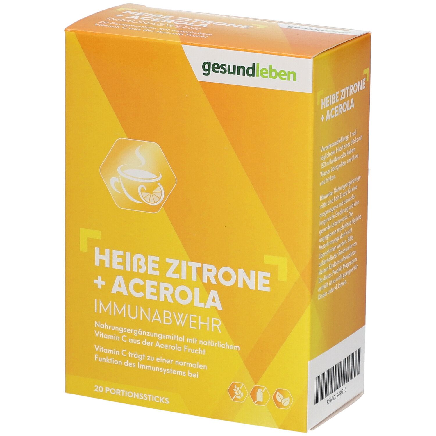 gesundleben Heiße Zitrone + Acerola Immunabwehr