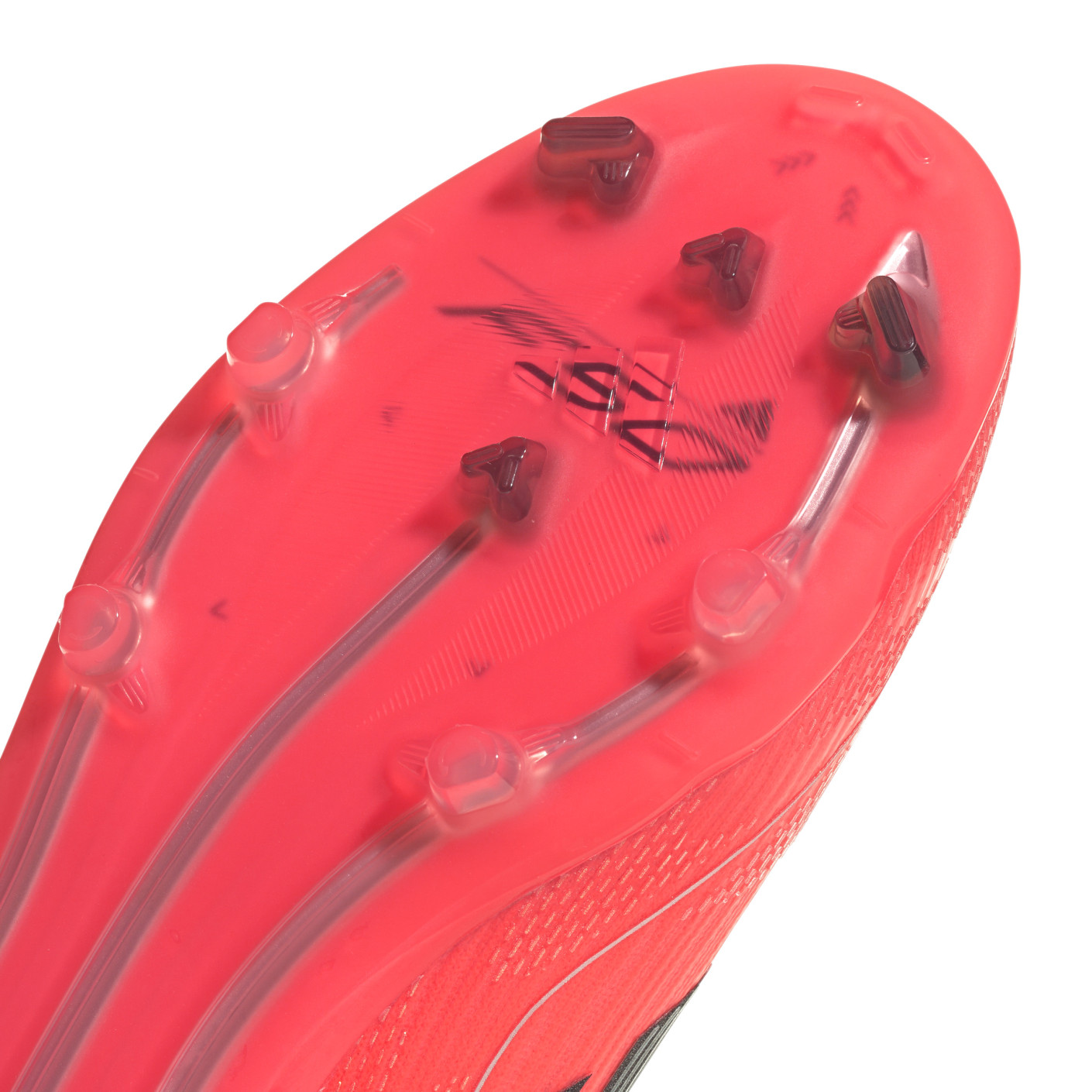 Adidas F50 Pro Veterloze Gras Voetbalschoenen (FG) Kids Felrood Zwart Zilver