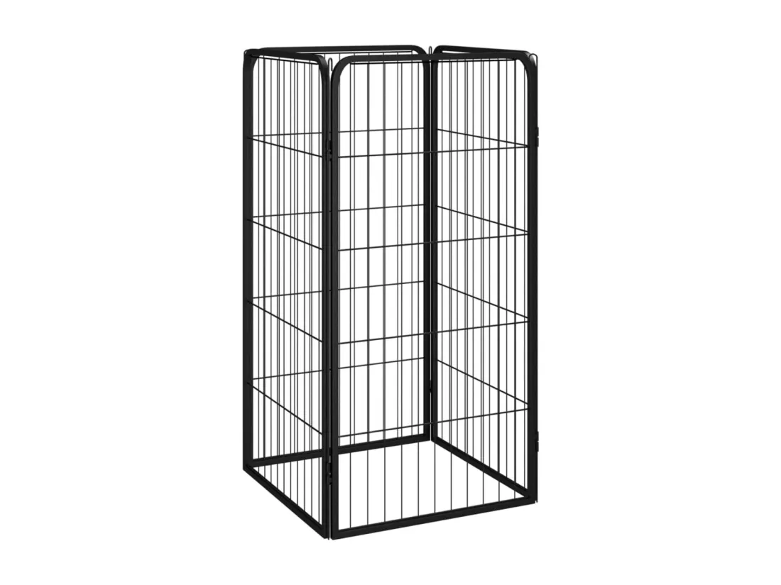 Parc pour chien 4 noire 50 x 50 x 100 cm 02_0043638