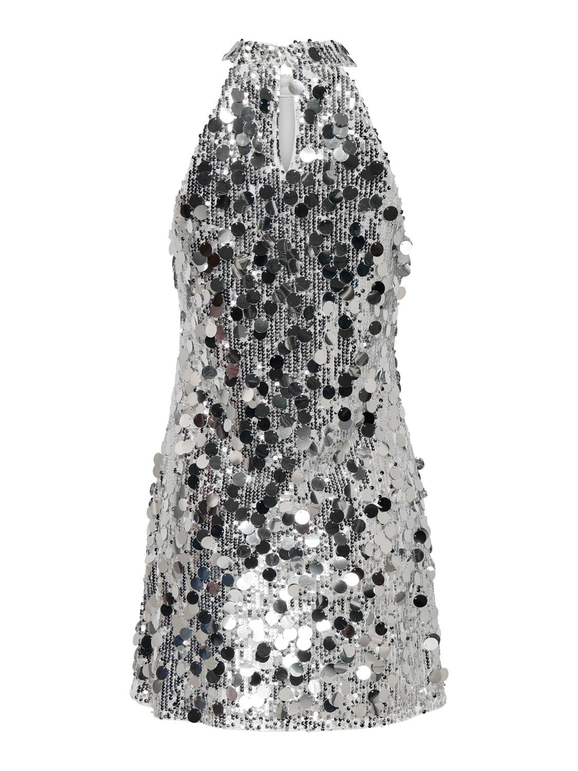 JDYCLAIRE Kurzes Kleid Silver