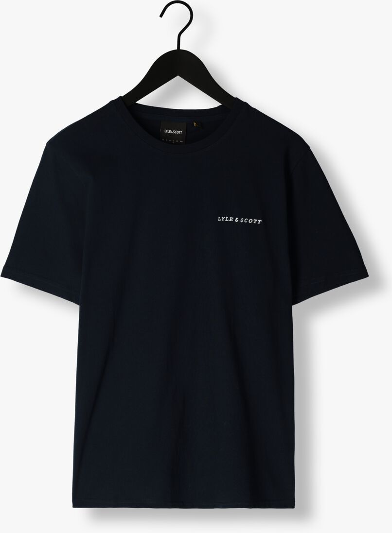 LYLE & SCOTT donkerblauwe lyle & scott t-shirt embroidered t-shirt