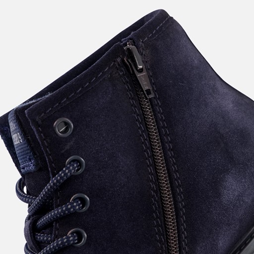 Bugatti Blaco Veterboots blauw Suede